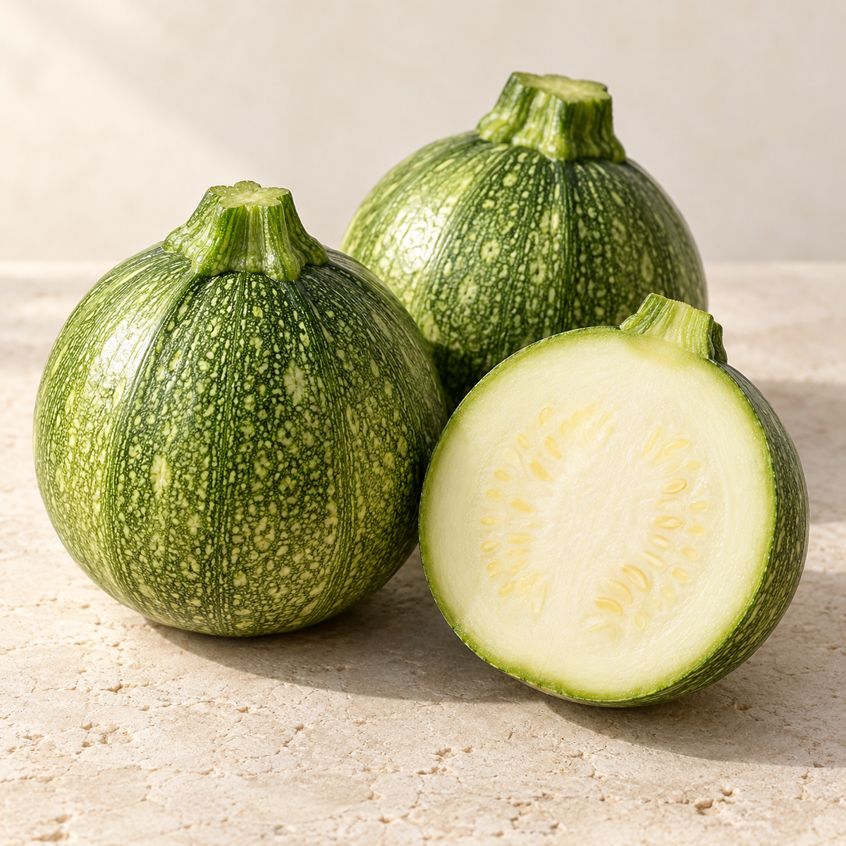 Runde Zucchini